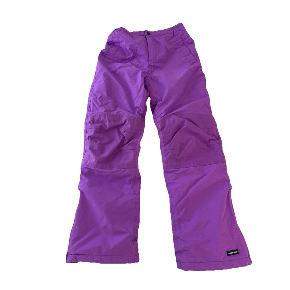 Lands End girls youth sz 12 snow pants bright purple color